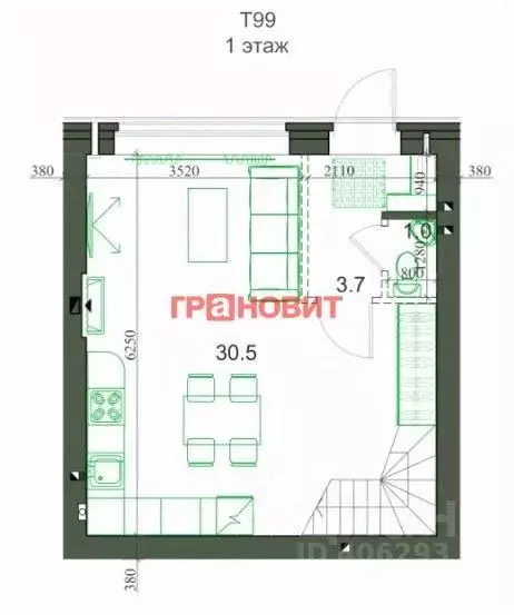 Таунхаус в Новосибирская область, Новосибирский район, Мичуринский ... - Фото 2