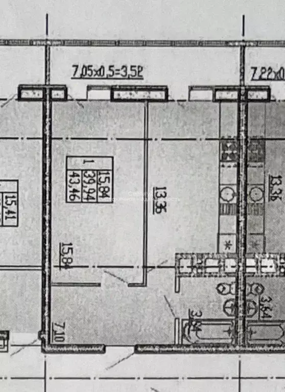 1-к кв. Краснодарский край, Краснодар Старокубанская ул., 124 (48.0 м) - Фото 1