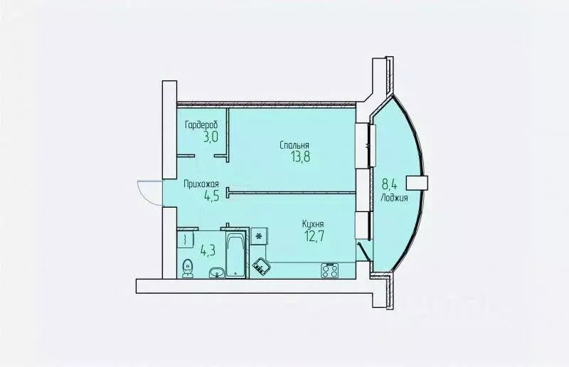 1-к кв. Кировская область, Киров Завода ОЦМ мкр,  (42.9 м) - Фото 0