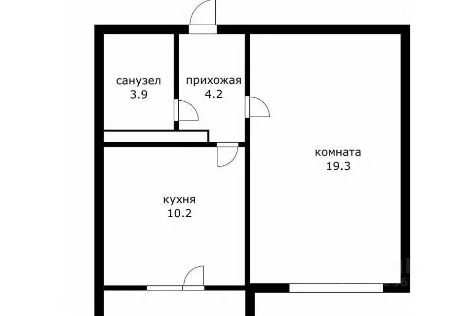 1-к кв. Краснодарский край, Краснодар Московский мкр, ул. Имени ... - Фото 2