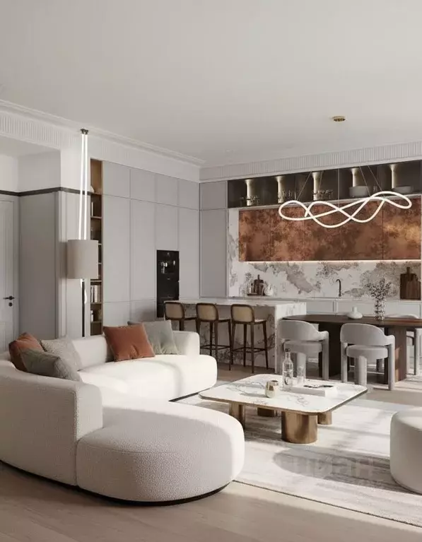 3-к кв. Москва 2-я Черногрязская ул., 6к3 (109.0 м) - Фото 1