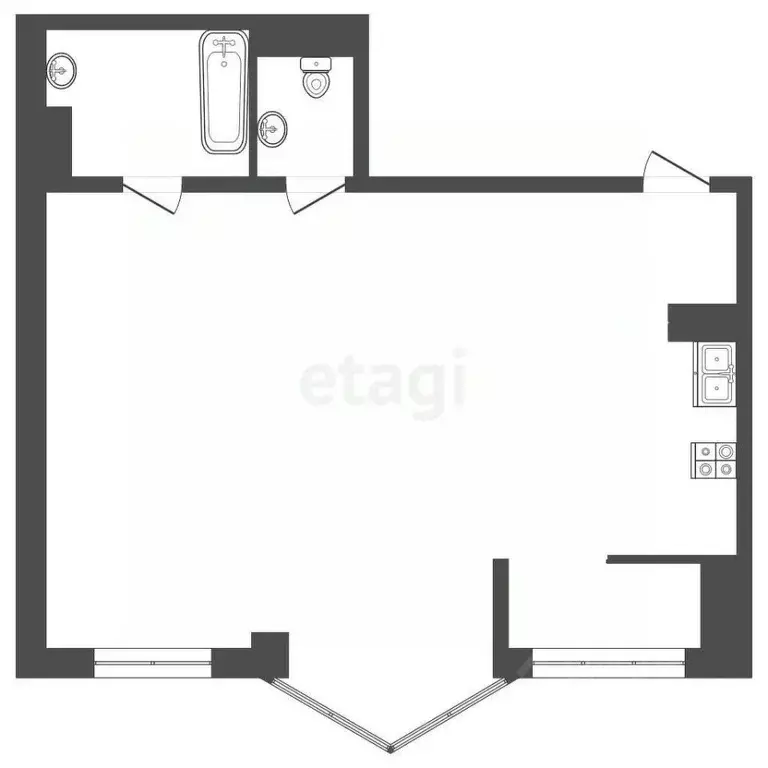 2-к кв. Ставропольский край, Ессентуки ул. Буачидзе (82.3 м) - Фото 1