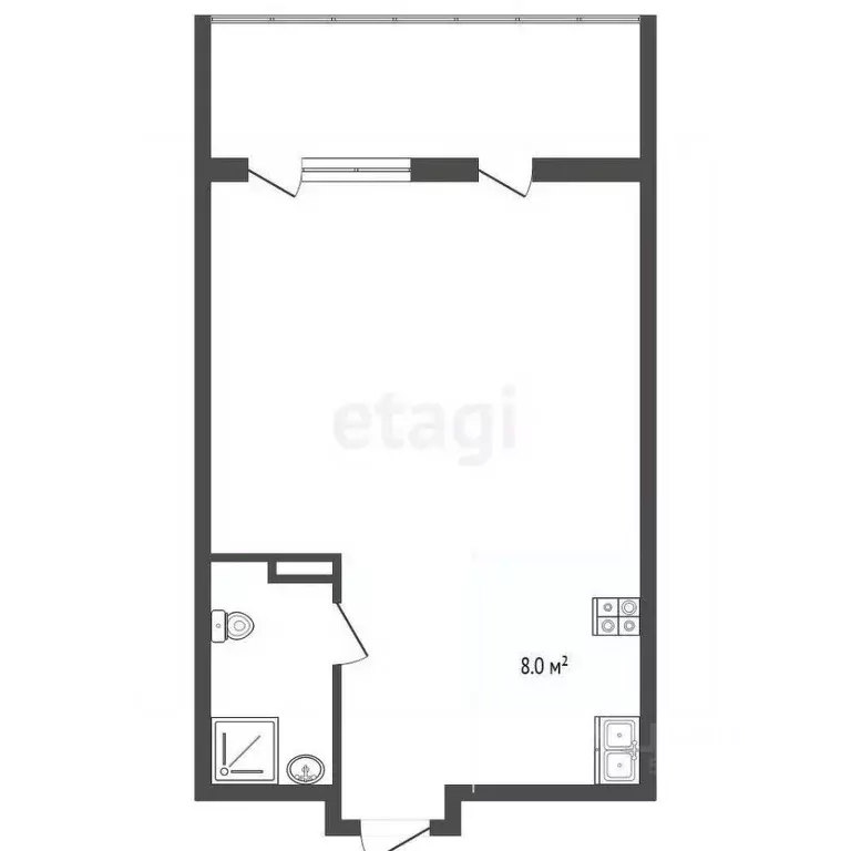 2-к кв. Ростовская область, Ростов-на-Дону Привокзальная ул., 3/1 ... - Фото 2