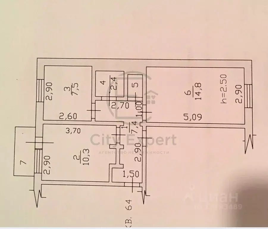 2-к кв. Ленинградская область, Выборгский район, Полянское с/пос, пос. ... - Фото 2