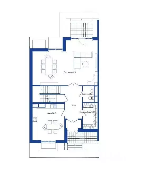 Таунхаус, 420 м - Фото 1