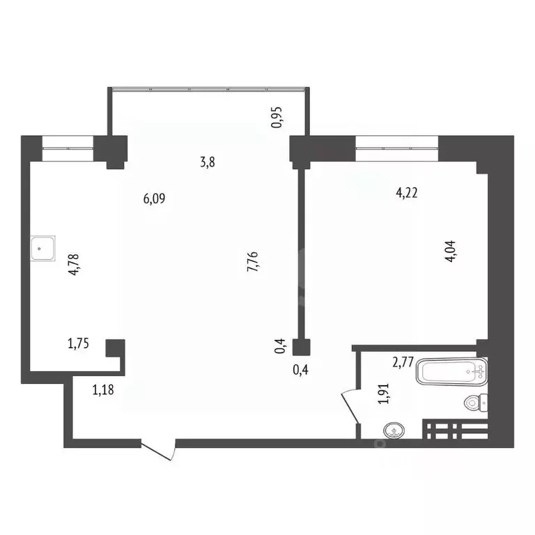 2-к кв. Иркутская область, Иркутск Провиантская ул., 10 (67.2 м) - Фото 2
