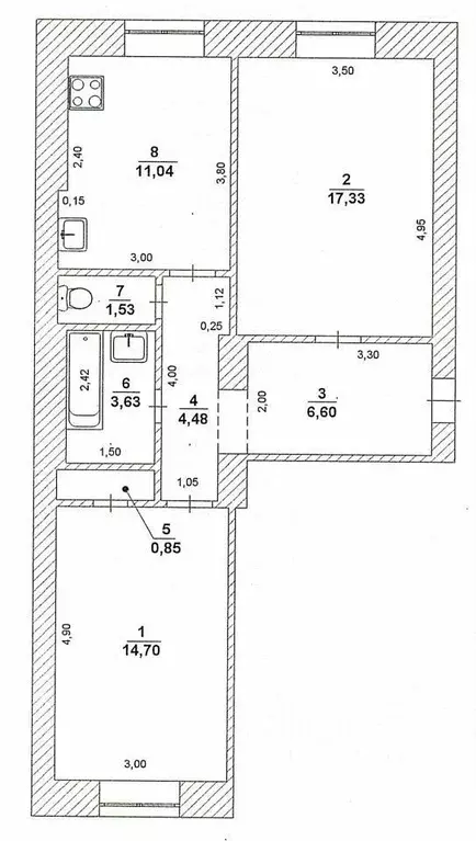 2-к кв. Ульяновская область, Ульяновск ул. Гончарова, 56/2 (60.0 м) - Фото 0