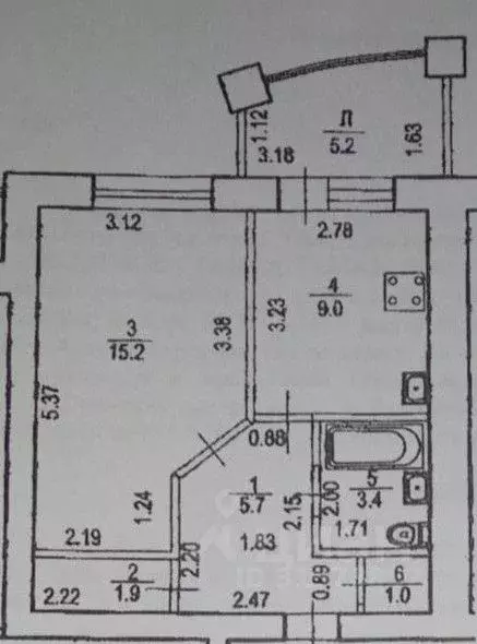 1-к кв. Башкортостан, Уфа Колгуевский мкр, ул. Габдуллы Амантая, 4/1 ... - Фото 2