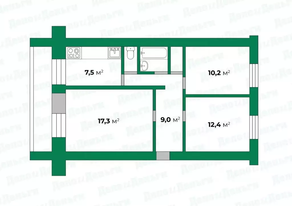 3-к кв. Кировская область, Киров ул. Дружбы, 11 (59.0 м) - Фото 1