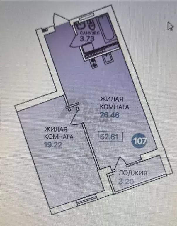 2-к кв. Калининградская область, Светлогорск ул. Кленовая, 2 (52.6 м) - Фото 1