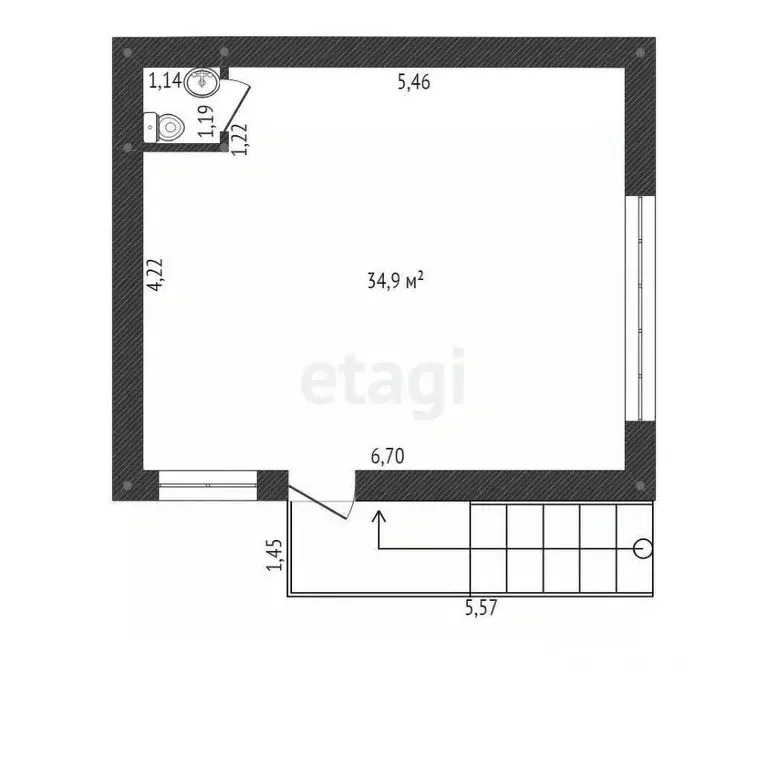 Офис в Башкортостан, Уфа Революционная ул., 98/2 (36 м) - Фото 1