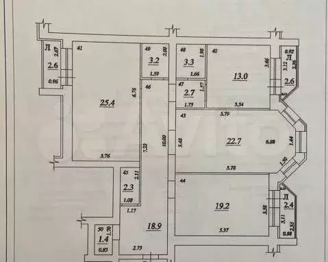 3-к. квартира, 112,1 м, 7/9 эт. - Фото 0