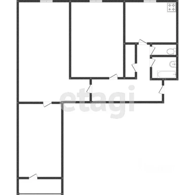 3-к кв. Свердловская область, Нижний Тагил ул. Бобкова, 12 (61.6 м) - Фото 1