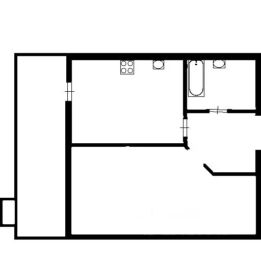 1-к кв. Татарстан, Казань ул. Азата Аббасова, 13 (40.0 м) - Фото 2