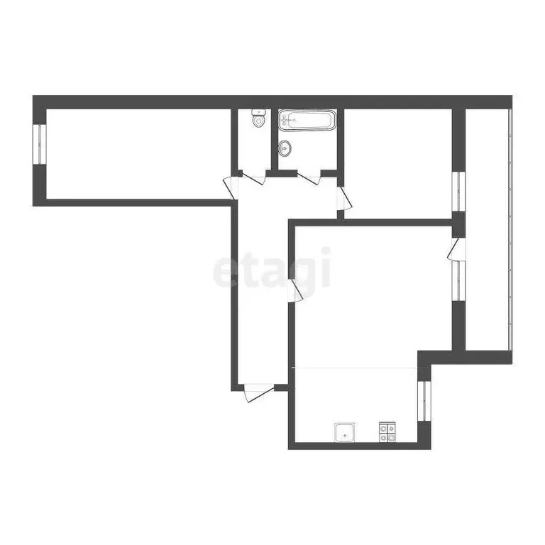 3-комнатная квартира: Тюмень, улица Николая Чаплина, 119 (80 м) - Фото 0