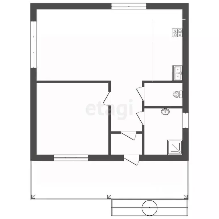 Дом в Крым, Ялта муниципальный округ, Краснокаменка пгт пер. Новый, 1 ... - Фото 2