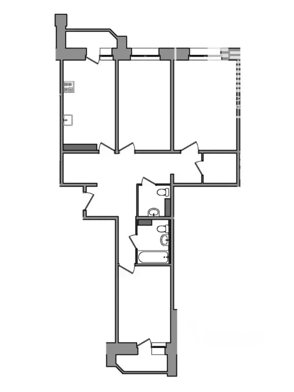 3-к кв. Владимирская область, Владимир ул. Горького, 133А (85.5 м) - Фото 1
