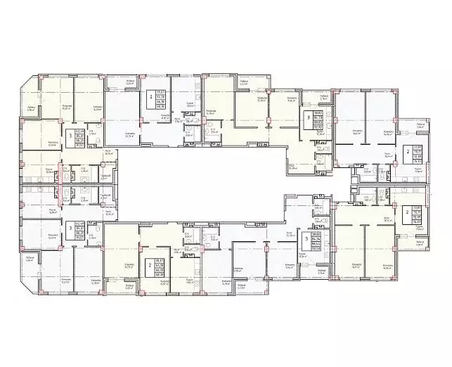 2-к кв. Самарская область, Самара Ново-Вокзальная ул., 114Б (83.53 м) - Фото 1