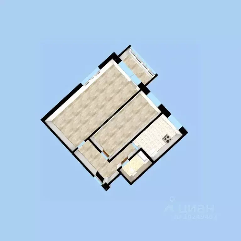 2-к кв. Башкортостан, Уфа Черниковская ул., 85 (43.8 м) - Фото 2