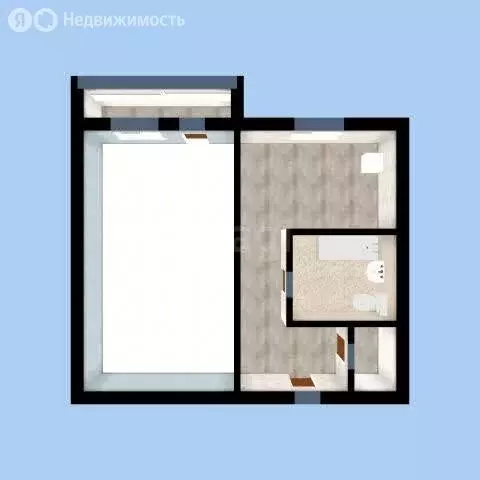 1-комнатная квартира: Курган, улица Куйбышева, 142 (29.4 м) - Фото 1