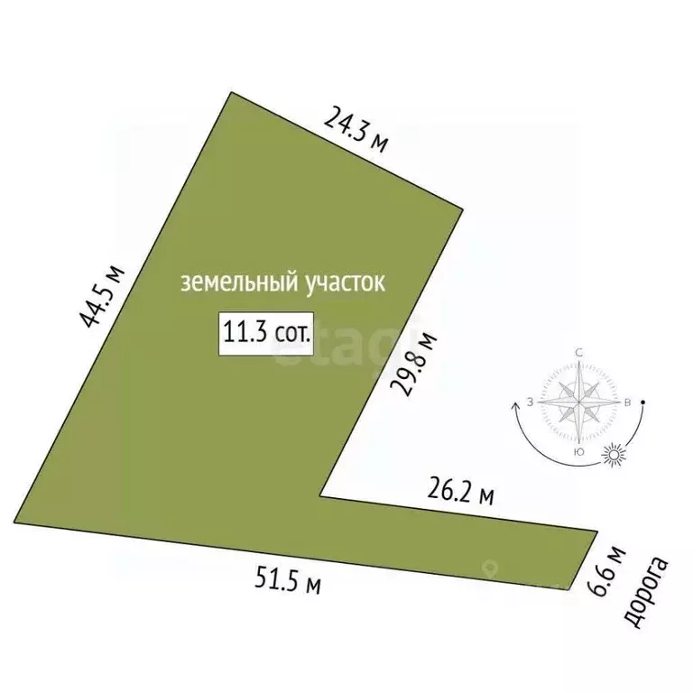 Участок в Тюменская область, Нижнетавдинский муниципальный округ, ... - Фото 2