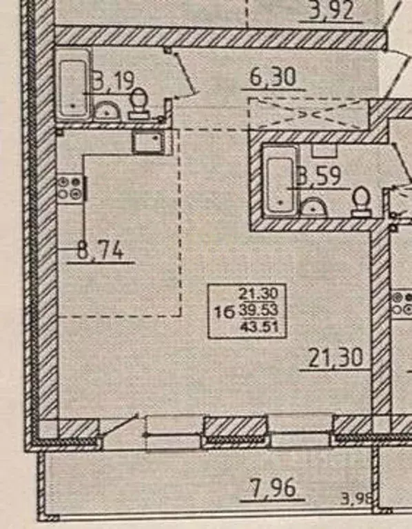 1-к кв. Иркутская область, Иркутский муниципальный округ, Маркова рп, ... - Фото 2