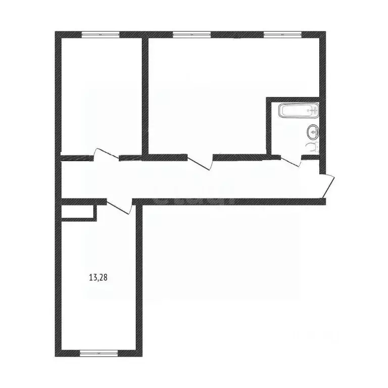 3-к кв. Белгородская область, Белгород ул. Костюкова, 24 (61.8 м) - Фото 2