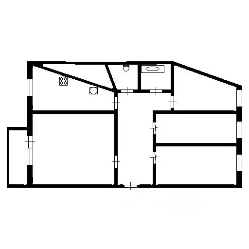 4-к кв. Томская область, Томск ул. Кулева, 3 (79.0 м) - Фото 1