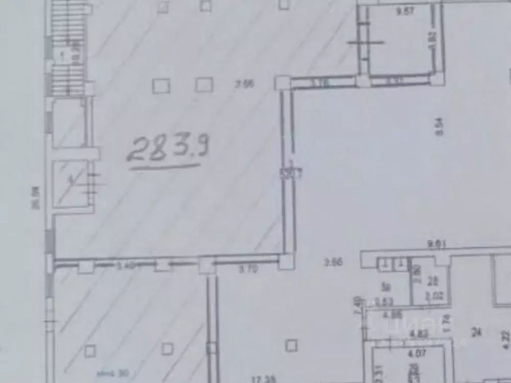 Торговая площадь в Москва ул. Сущевский Вал, 16С1 (284 м) - Фото 2
