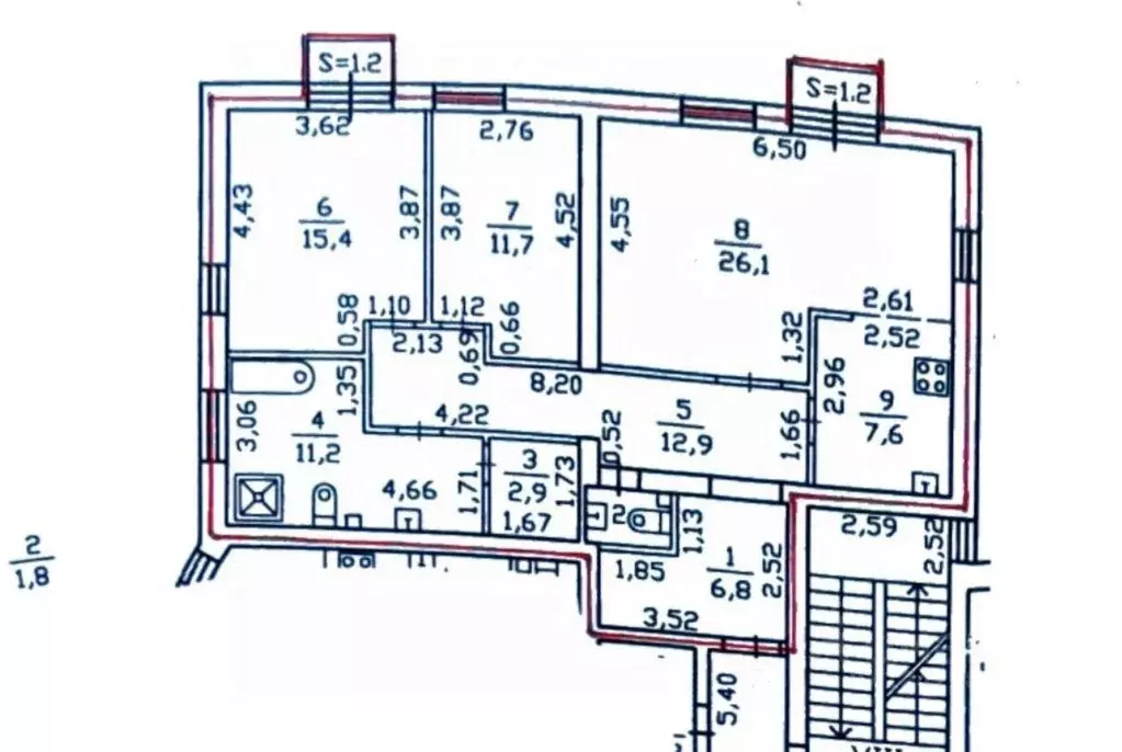 3-к кв. Санкт-Петербург, Санкт-Петербург, Павловск Слуцкая ул., 14 ... - Фото 2