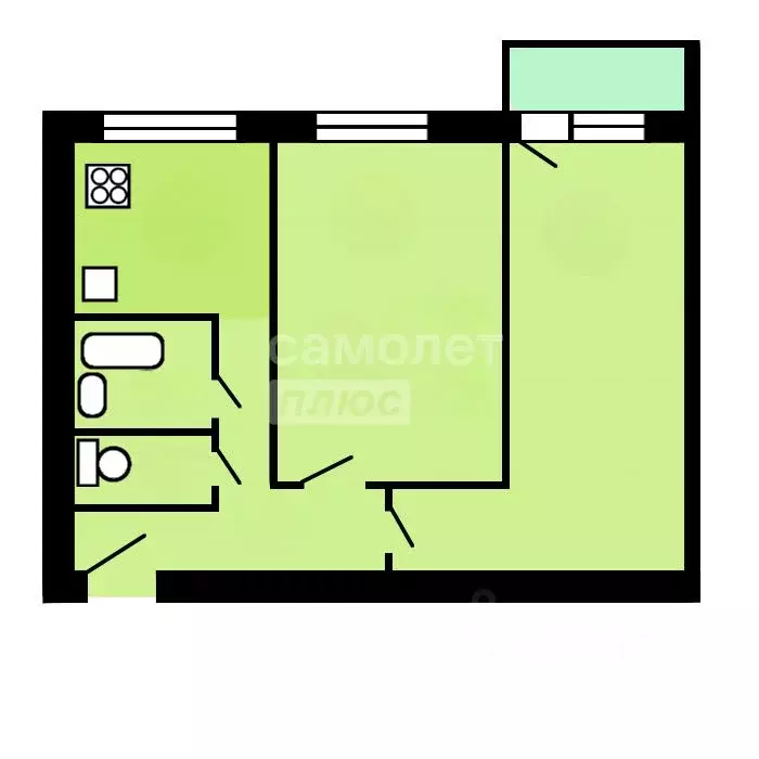 2-к кв. Москва 2-я Парковая ул., 9 (42.5 м) - Фото 2