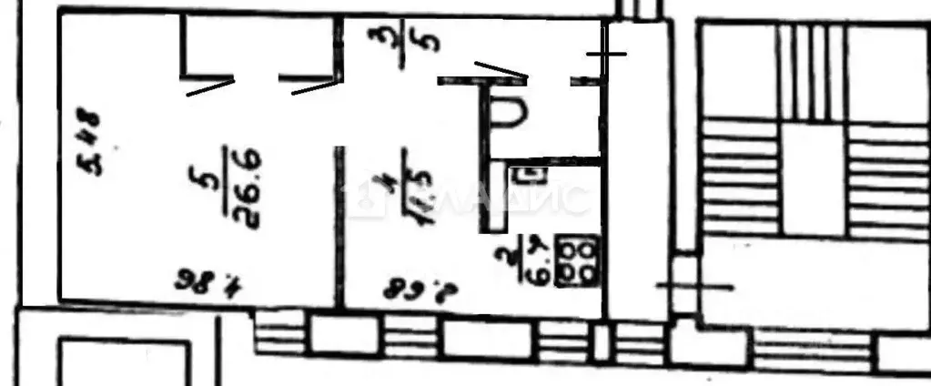1-к кв. Санкт-Петербург Литейный просп., 58 (51.5 м) - Фото 2