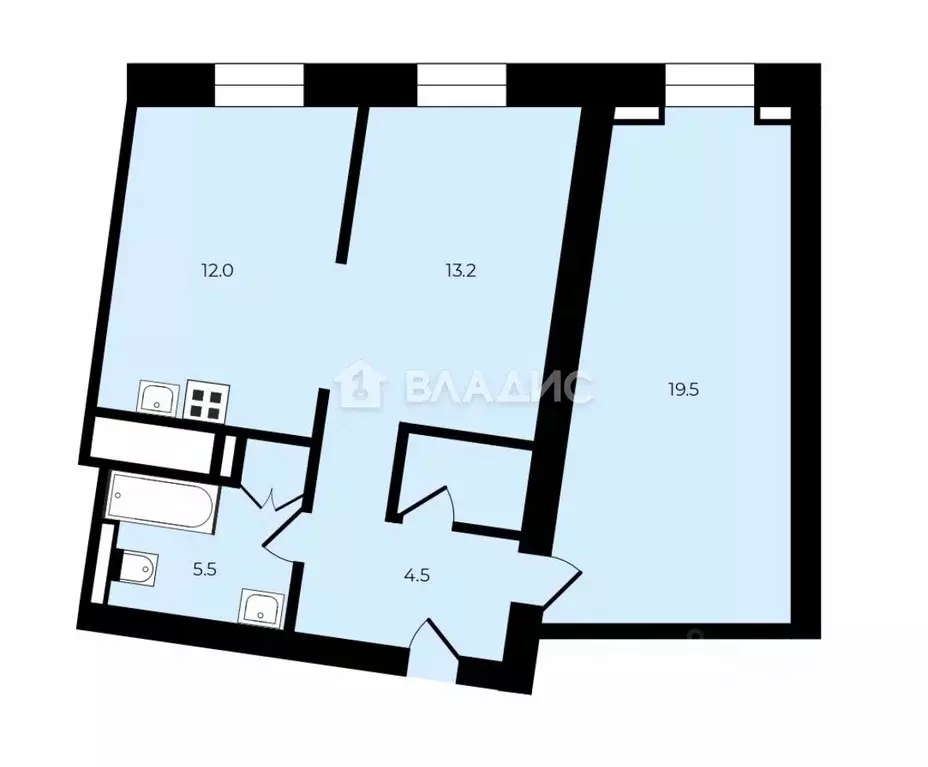 2-к кв. Нижегородская область, Нижний Новгород Сергиевская ул., 25 ... - Фото 1
