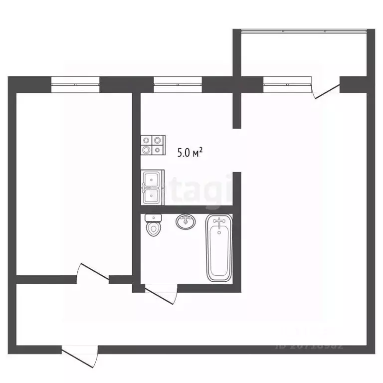 2-к кв. Камчатский край, Петропавловск-Камчатский Пограничная ул., 24 ... - Фото 2