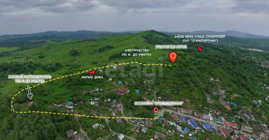 Участок в Алтай, Горно-Алтайск Электросигнал СНТ,  (5.8 сот.) - Фото 1