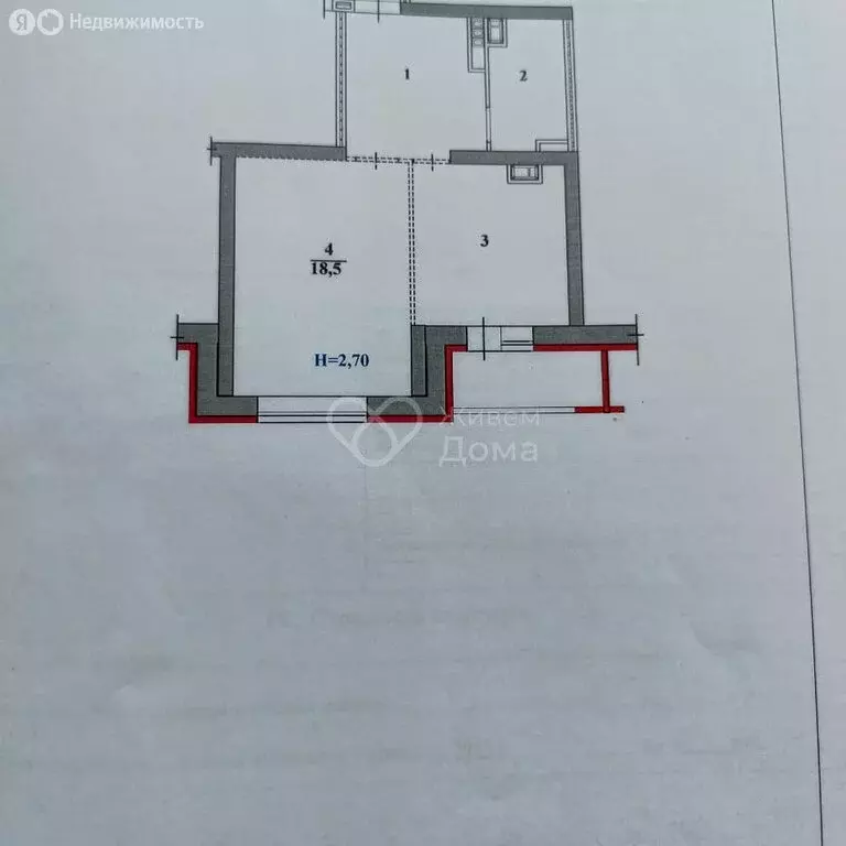 1-комнатная квартира: Волгоград, улица Полоненко, 4А (45.5 м) - Фото 0