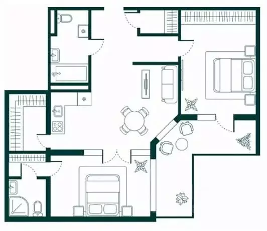3-к кв. Дагестан, Дербент Новая История жилой комплекс (87.89 м) - Фото 1
