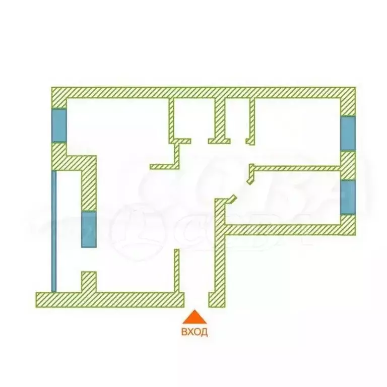 3-комнатная квартира: Тюмень, Амурская улица, 2 (62 м) - Фото 2