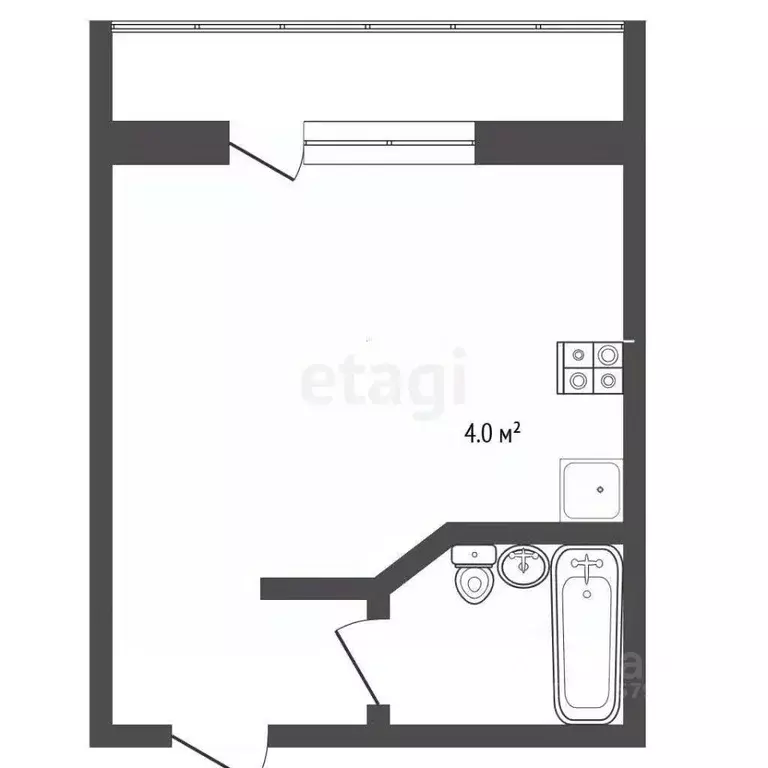 Студия Челябинская область, Челябинск ул. Петра Сумина, 2 (24.0 м) - Фото 2
