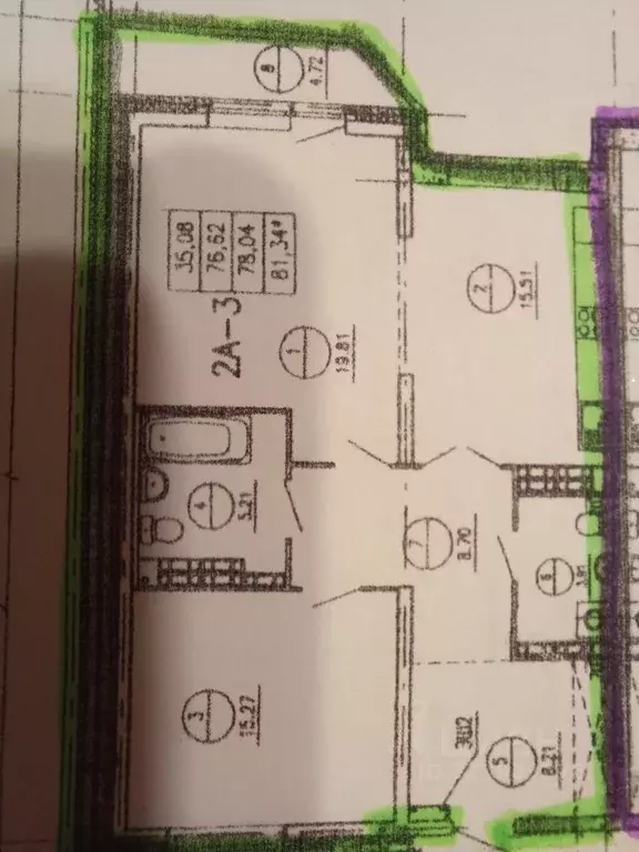 2-к кв. Свердловская область, Екатеринбург ул. Ирбитская, 8 (77.0 м) - Фото 2