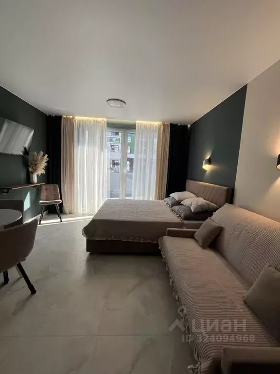 Студия Краснодарский край, Сочи ул. Ленина, 290/8к1 (26.0 м) - Фото 1