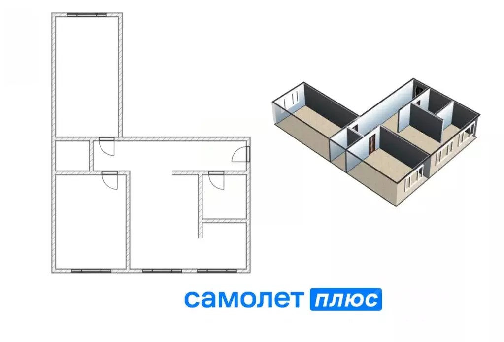 3-к кв. Кемеровская область, Кемерово ул. Радищева, 10 (62.1 м) - Фото 2