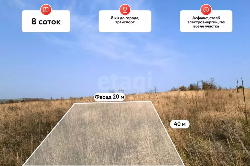 Участок в Краснодарский край, Темрюк Стимул СНТ,  (7.97 сот.) - Фото 1