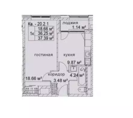 1-к кв. Московская область, Люберцы Пилот 9-18 ЖК, (37.0 м) - Фото 0