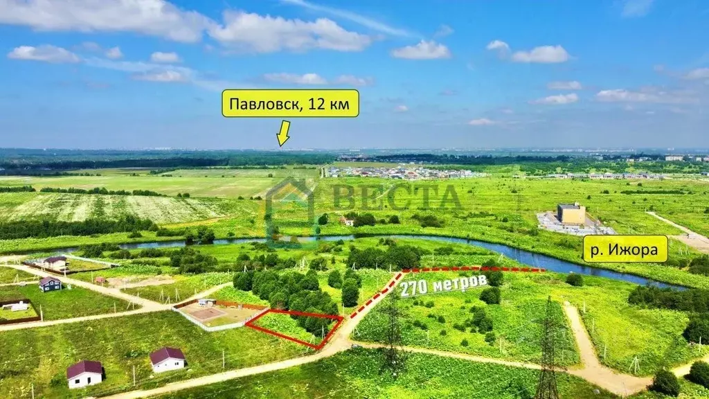 Участок в Ленинградская область, Тосненский район, Федоровское ... - Фото 1