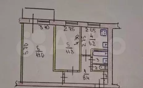 2-к. квартира, 48 м, 7/9 эт. - Фото 0