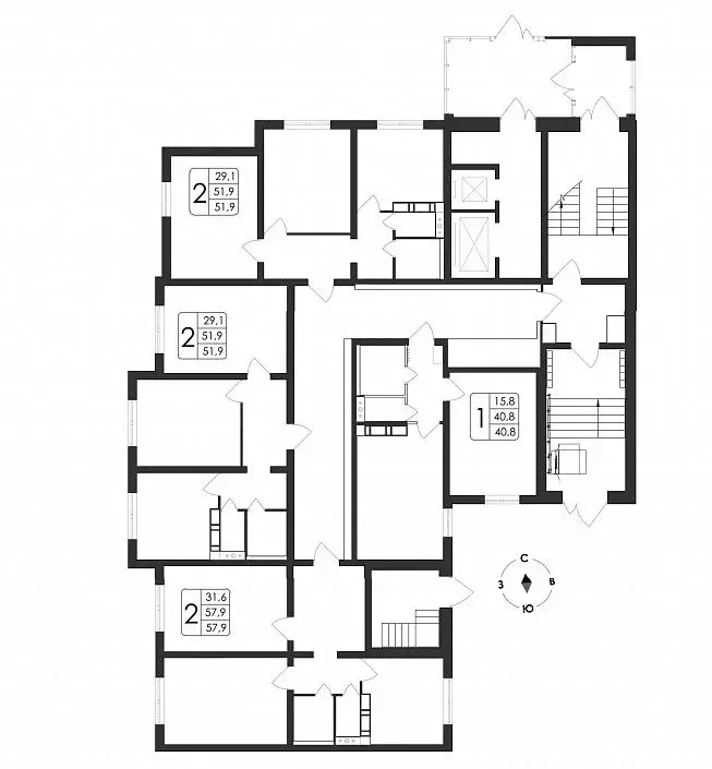 2-к кв. Воронежская область, Воронеж ул. Загоровского, 5/3 (57.9 м) - Фото 2