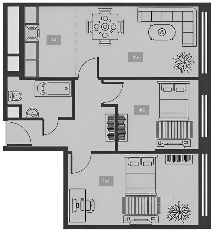 3-к кв. Москва Дмитровское ш., 71А (60.0 м) - Фото 1