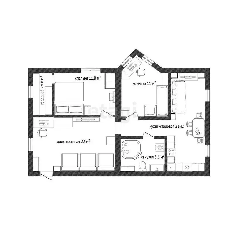 3-комнатная квартира: Белгород, Донецкая улица, 83Г (79.4 м) - Фото 1
