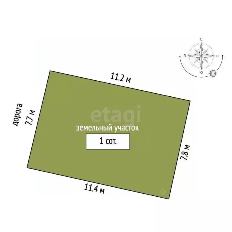 Участок в Крым, Ялта муниципальный округ, Гаспра пгт  (1.0 сот.) - Фото 2